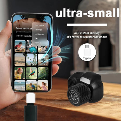 Mini Y3000 Keychain Camera 8MP Photo Tiny Digital Body Cameras Thumb Cam DV Micro Camcorder Support SD Card with Screen for Kids